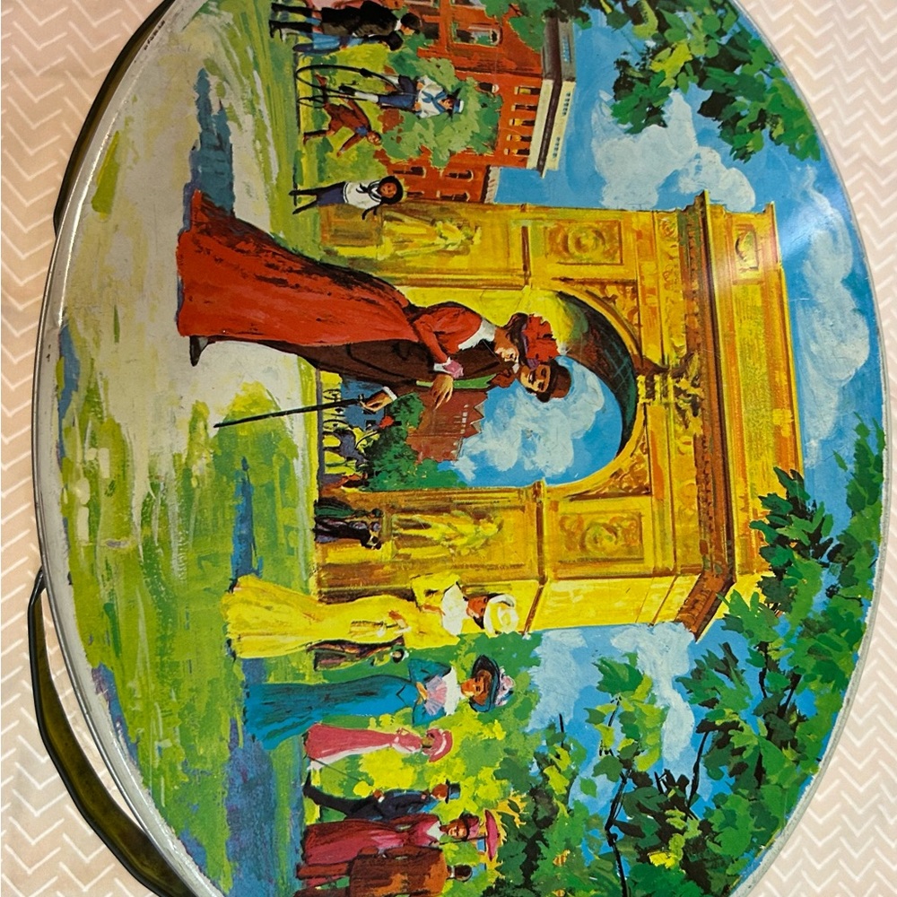 Colorful Vintage Art Tin